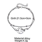hree-piece anklet map love eight ladies anklet
