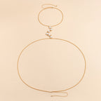 Sexy Metal Pearl Body Chains Waist Chain