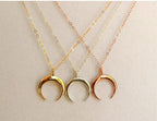 Bohemian Double Necklace Gold Plated Ladies Clavicle Necklace