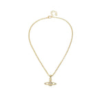 Full Diamond Saturn Necklace Creative Single Layer Planet Necklace