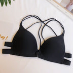 Bra with front buckle