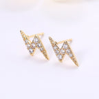 Simple Mini Lightning Zircon Stud Earrings For Women