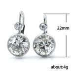Simple Classy And All-matching Round Zircon Women's Earrings