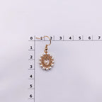 Baroque Retro Court Ear Hook Elegant Hollow Mesh Pearl Earring Ear Clip