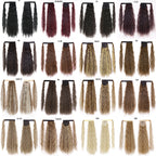 Ponytail Wig Water Wave Velcro Banding Chemical Fiber High Temperature Silk