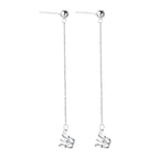 Minimalist One Piece Chain Stud Earrings Fashionmonger Simple Dark Men's And Women's Ear Rings Geometric Line Ear Clip Earrings