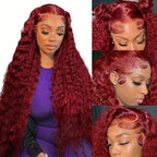 Wine Red Deep Hair Wigs