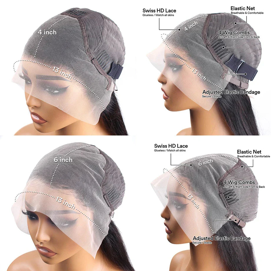 Deep Wave HD Lace Frontal Wigs