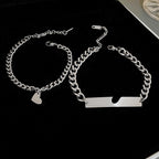 Men's And Women's Titanium Steel Love Bracelets