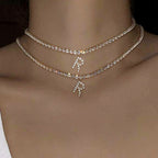 Europe And America Creative Decorative Diamond Letters Necklace Fashion Jewelry