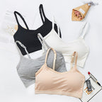 Bra And Cup Integrated Sling Vest With Bra Pad